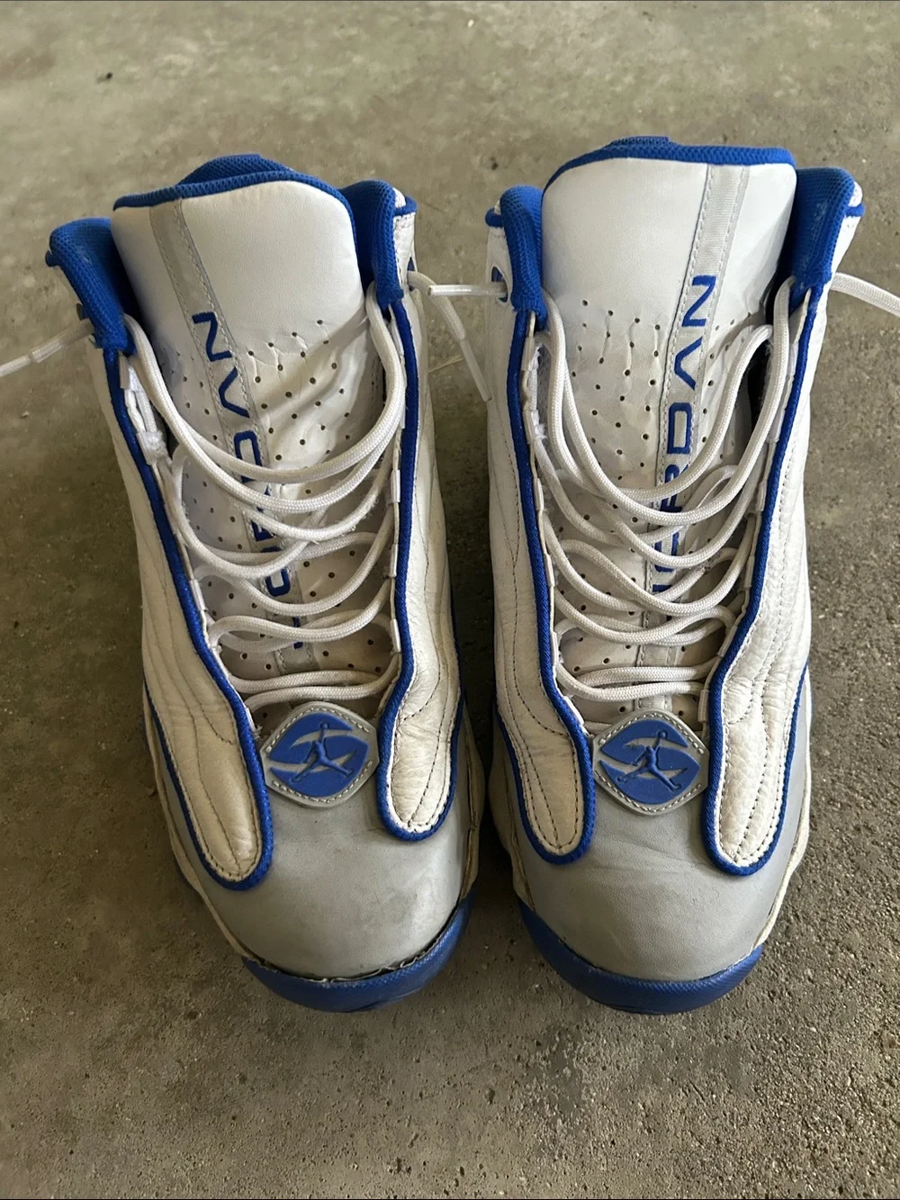 Nike JORDAN VP Blue and White Athletic Sneakers